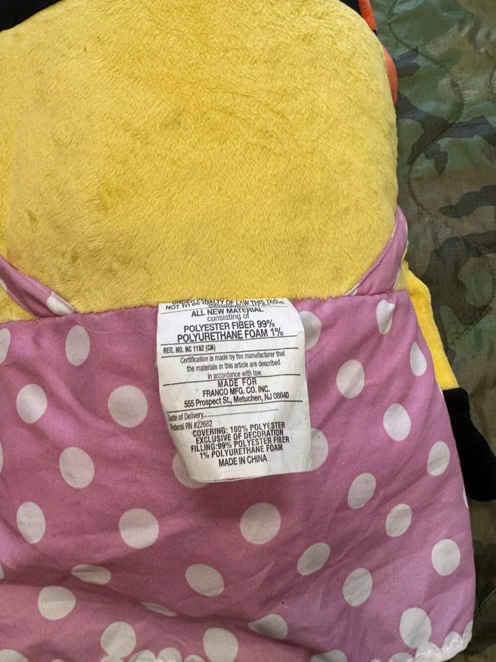 Despicable Me Minion Plush Pillow Pink Polka Dot Outfit